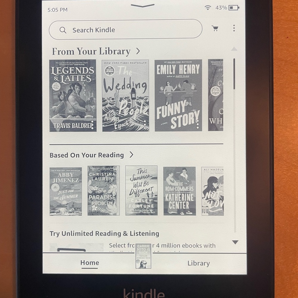 Amazon Kindle E-Reader - Black- Like New